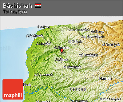 Physical 3D Map of Bāshīshah