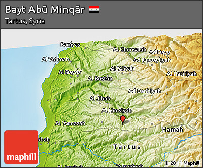 Physical 3D Map of Bayt Abū Minqār
