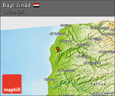 Physical 3D Map of Bayt Jinād