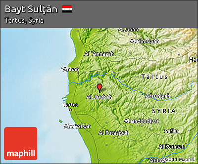 Physical 3D Map of Bayt Sulţān