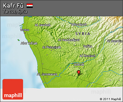 Physical 3D Map of Kafr Fū