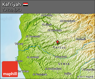Physical 3D Map of Kafrīyah