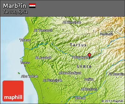 Physical 3D Map of Marbḩīn