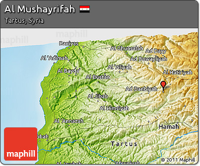Physical 3D Map of Al Mushayrifah