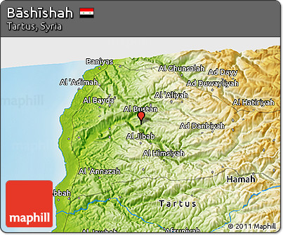 Physical 3D Map of Bāshīshah