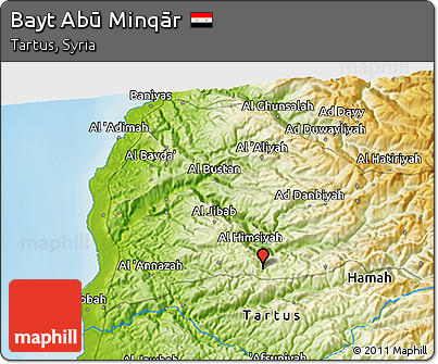Physical 3D Map of Bayt Abū Minqār