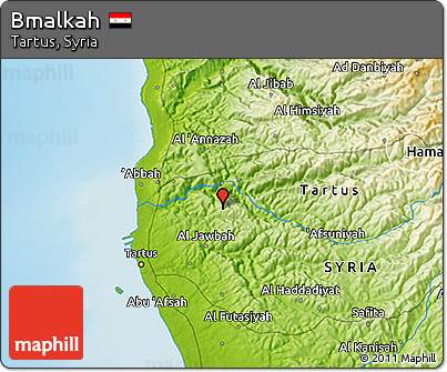 Physical 3D Map of Bmalkah