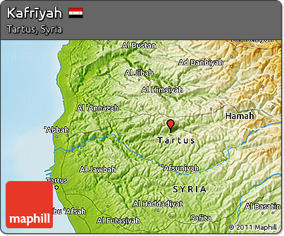 Physical 3D Map of Kafrīyah