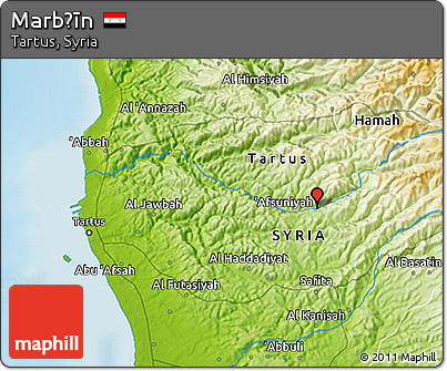 Physical 3D Map of Marbḩīn