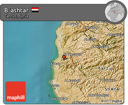 Satellite 3D Map of B`ashtar