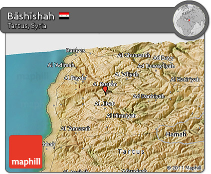 Satellite 3D Map of Bāshīshah
