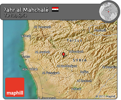 Satellite 3D Map of Ḑahr Al Mahchalé