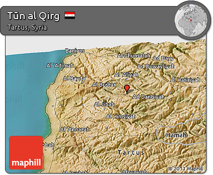 Satellite 3D Map of Tūn Al Qirg