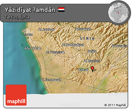 Satellite 3D Map of Yāzidīyat Ḩamdān