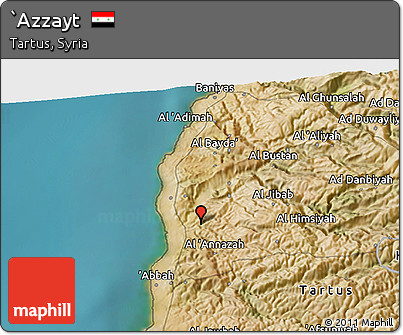 Satellite 3D Map of `Azzayt