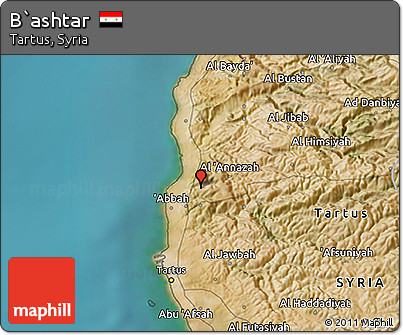 Satellite 3D Map of B`ashtar
