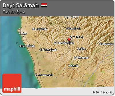 Satellite 3D Map of Bayt Salāmah