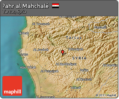 Satellite 3D Map of Ḑahr Al Mahchalé