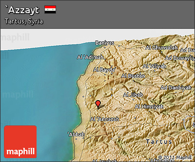 Satellite 3D Map of `Azzayt