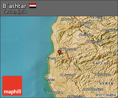Satellite 3D Map of B`ashtar