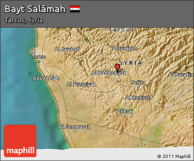 Satellite 3D Map of Bayt Salāmah