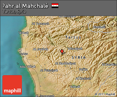 Satellite 3D Map of Ḑahr Al Mahchalé