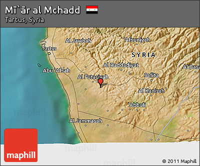 Satellite 3D Map of Mī`ār Al Mchadd