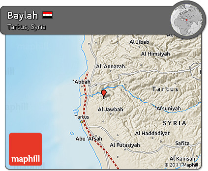 Shaded Relief 3D Map of Baylah