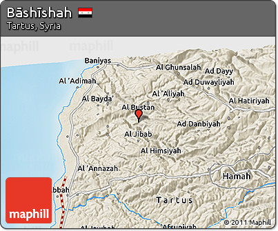 Shaded Relief 3D Map of Bāshīshah