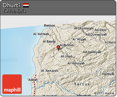 Shaded Relief 3D Map of Dhurtī