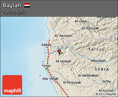Shaded Relief 3D Map of Baylah