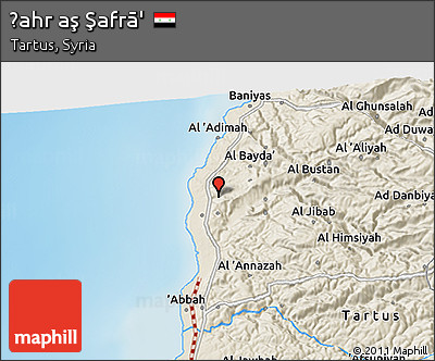 Shaded Relief 3D Map of Ḑahr Aş Şafrā'