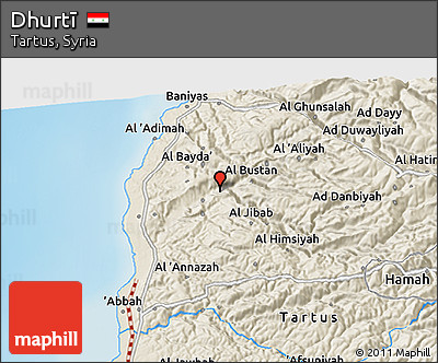 Shaded Relief 3D Map of Dhurtī