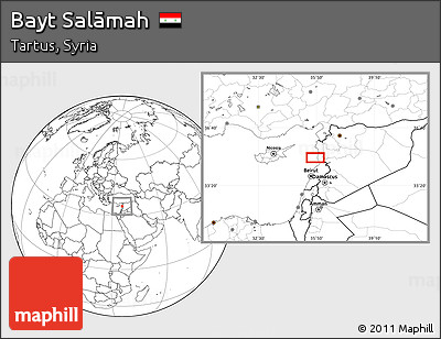 Blank Location Map of Bayt Salāmah