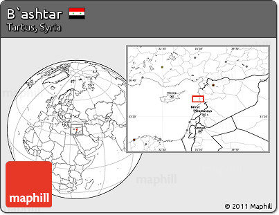 Blank Location Map of B`ashtar