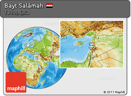 Physical Location Map of Bayt Salāmah