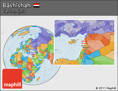 Political Location Map of Bāshīshah
