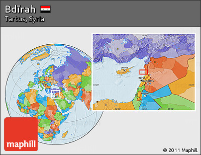 Political Location Map of Bdīrah