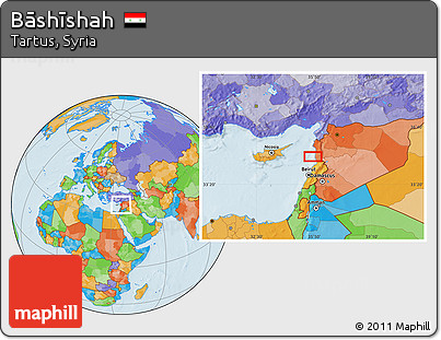 Political Location Map of Bāshīshah