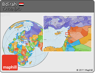 Political Location Map of Bdīrah