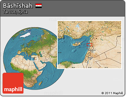 Satellite Location Map of Bāshīshah