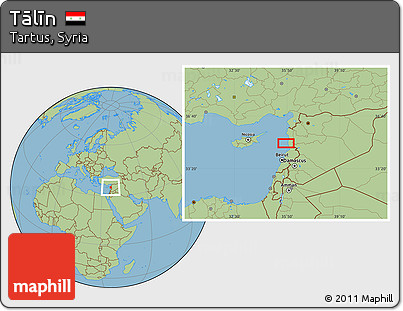 Savanna Style Location Map of Tālīn