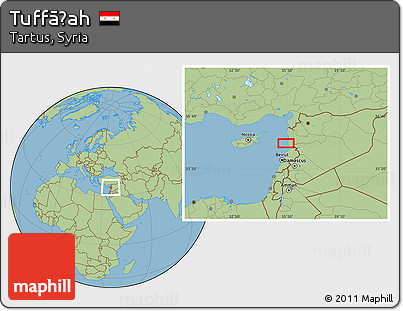 Savanna Style Location Map of Tuffāḩah