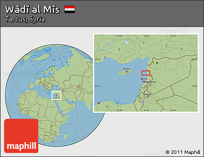 Savanna Style Location Map of Wādī Al Mīs