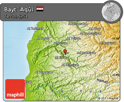 Physical Map of Bayt `Aqūl