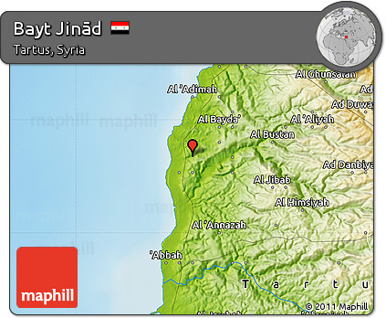 Physical Map of Bayt Jinād