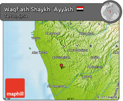 Physical Map of Waqf Ash Shaykh `Ayyāsh