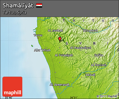 Physical Map of Shamālīyāt