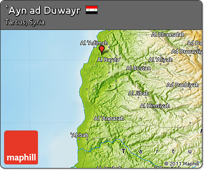 Physical Map of `Ayn Ad Duwayr