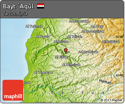 Physical Map of Bayt `Aqūl